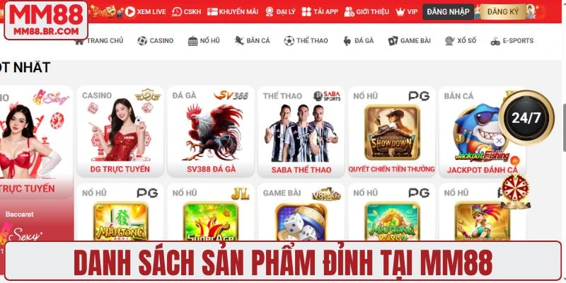 Điểm danh các hạng mục cá cược ấn tượng nhất của thương hiệu